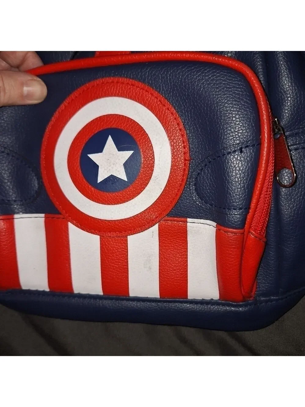 Captain America Bear Backpack with Coin Purse Small